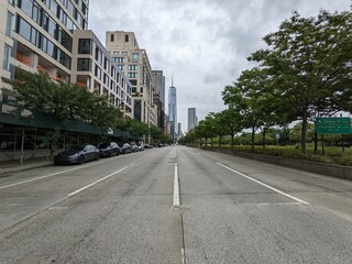 Overview of Downtown New York from West Street - September 2022
