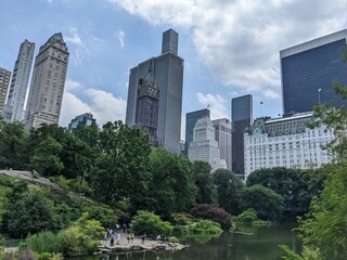 Fototapeta na wymiar Overview of Midtown New York from Central Park - July 2022