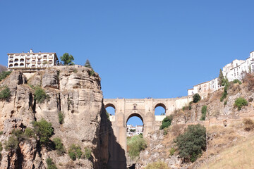 landscape of Puente nuevo, Ronda, south of spain