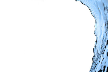 Water splash on white