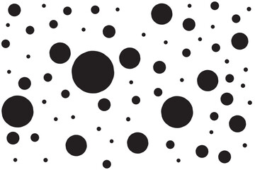 Abstract illustration pattern of various sizes of dots for background