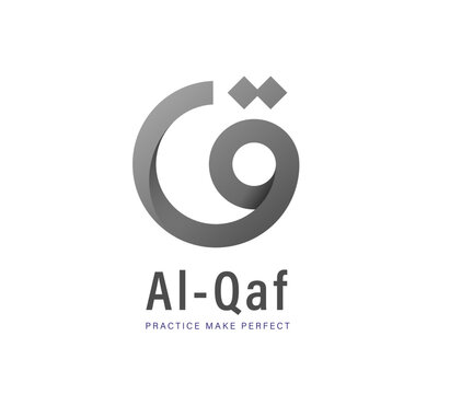 Creative Arabic calligraphy Letter Mean in English ( Q ) , Arabic logo Design ,Vector illustration design
