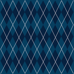 Pattern fabric rhombuses with blue and marine colors spring summer style.