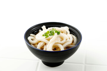 Kake Udon or Suudon, Udon with Dashi Broth, Japanese Popular Menu