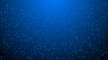 Abstract dot blue pattern gradient texture technology background.