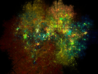Obraz na płótnie Canvas Imaginatory fractal abstract background Image