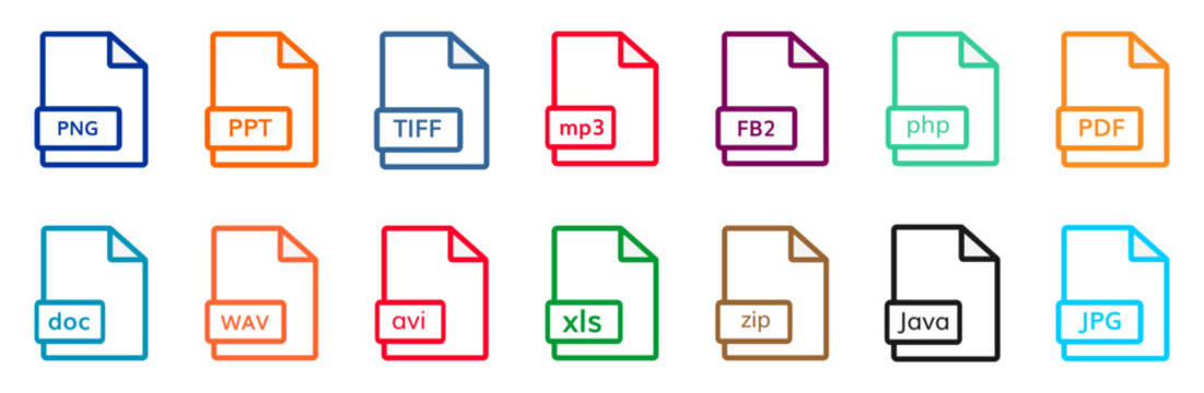 File Format Icon Set