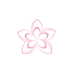 Cambodia flower icon template illustration