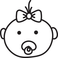 Obraz premium Baby Material Icon