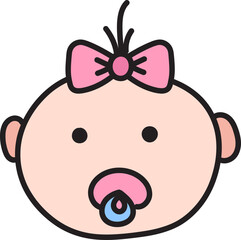 Baby Material Filled Color Icon