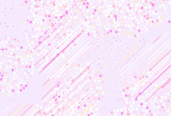 Light Pink, Yellow vector backdrop with dots.