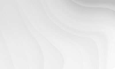 Abstract white gray colors gradient with wave lines pattern texture background.