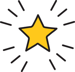 constellation filled color doodle icon