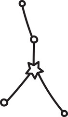 constellation  doodle icon