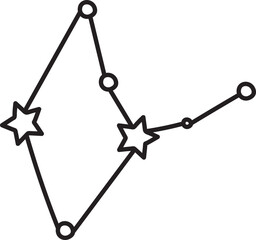constellation  doodle icon