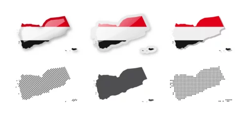 Foto op Plexiglas Yemen - Maps Collection. Six maps of different designs. © gt29