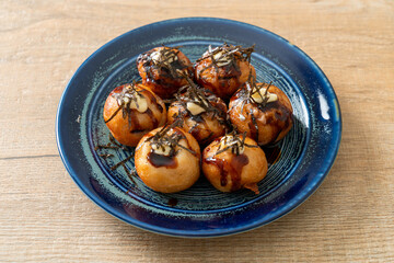 Takoyaki ball dumplings or Octopus balls