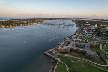 Downtown St. Augustine Florida skyline at sunset 6