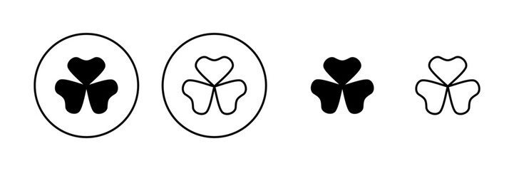 Fototapeta premium Clover icon vector. clover sign and symbol. four leaf clover icon.