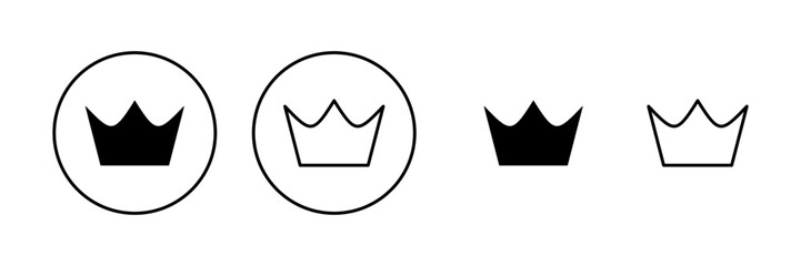 Crown icon vector. crown sign and symbol