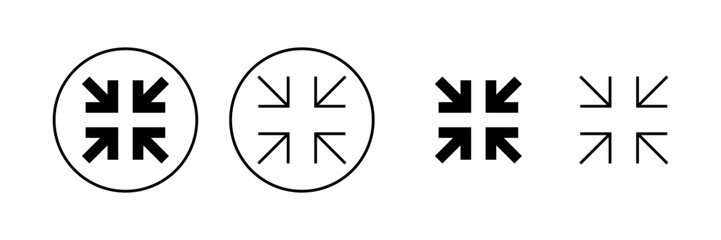 Fullscreen Icon vector. Expand to full screen sign and symbol. Arrows symbol