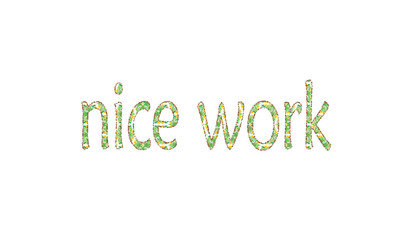 word of nice work arts 