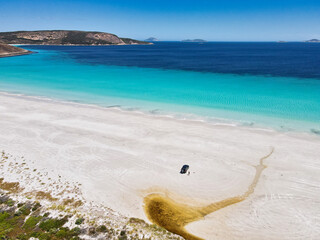 Le Grand beach is a spectacular 20 kilometre from bay to bay, enjoying some of the best scenery in Australia