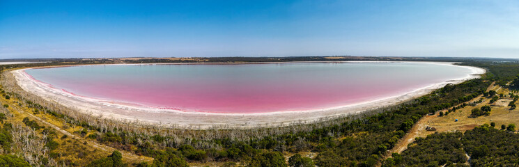 Lake Warden is a salt lake in Esperance region of Western Australia which was pink in colour unlike Pink Lake which was not pink.