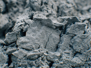 concrete dust close up