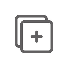 Add layer icon. Perfect for web design or user interface applications. vector sign and symbol