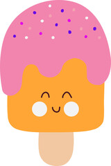 Pink Kawaii Popsicle