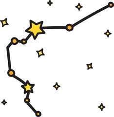 constellation filled color icon © Maulaga