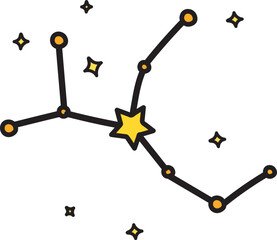 constellation filled color icon © Maulaga