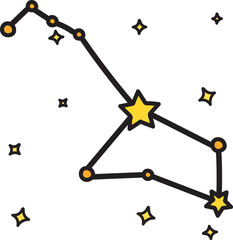constellation filled color icon © Maulaga