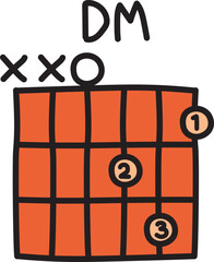 guitar chord doodle color