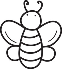 Honey Bee Doodle Icon