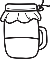 Honey Bee Doodle Icon