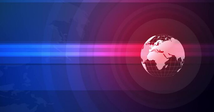 Abstract background world map, Cyber futuristic technology concept with copy space, 2D Geometry basic shape overlay Technology background 