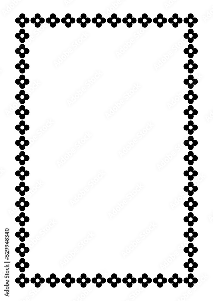 Wall mural vector page border a4 design for project.