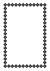 Vector Page border A4 design for project.