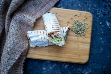 Turkish Chicken Doner Wrap