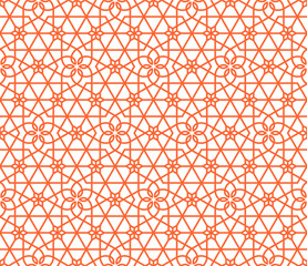 Vector seamless with geometric Arabic pattern