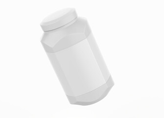 3L jar Mockup Isolated On White Background. 3d illustration