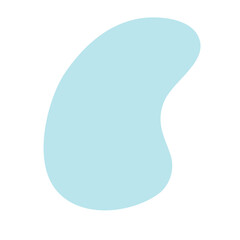 Abstract modern blob shape hand drawn background