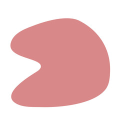 Abstract modern blob shape hand drawn background