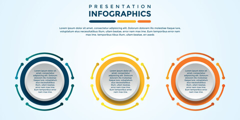 editable presentation infographic template eps file