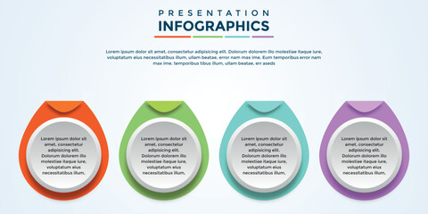 editable presentation infographic template eps file
