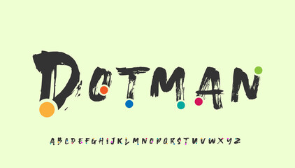 Dotman calligraphy letter logo design