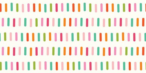 Abstract striped background pattern border. Bright and fun vector seamless repeat of lines., geometric design element.