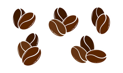 Set of coffee beans 5 styles